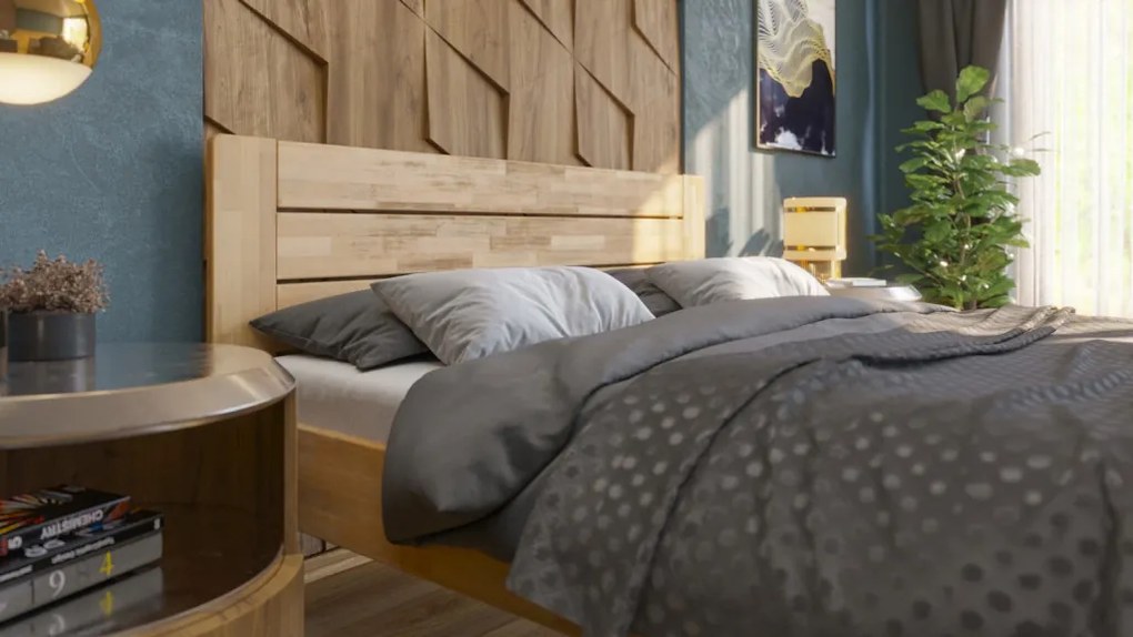 Posteľ Emilia 180x200 cm, prírodný buk