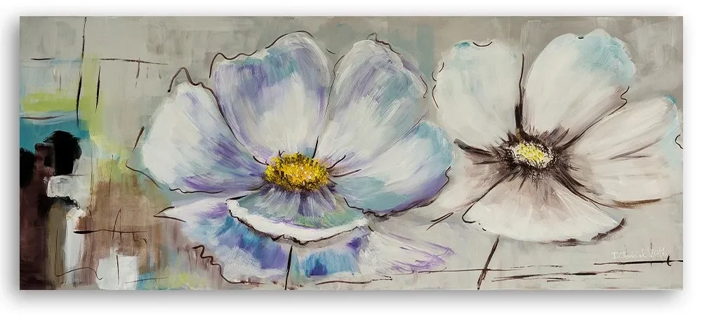Gario Obraz na plátne Dve kvety Rozmery: 150 x 50 cm