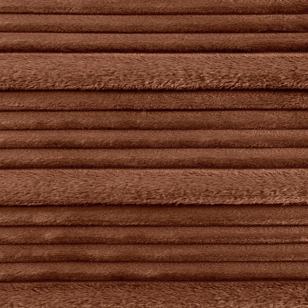 EUROFIRANY FLANELOVÁ DEKA NINA 200X220 CM TEHLOVÁ
