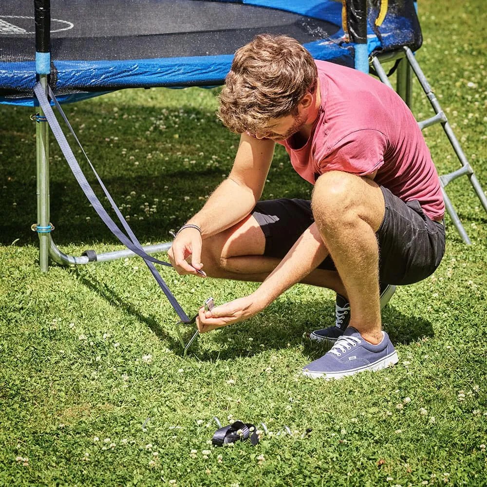 Sada kotiev do zeme, 4ks, 42,5x8,5cm, strieborná Monzana