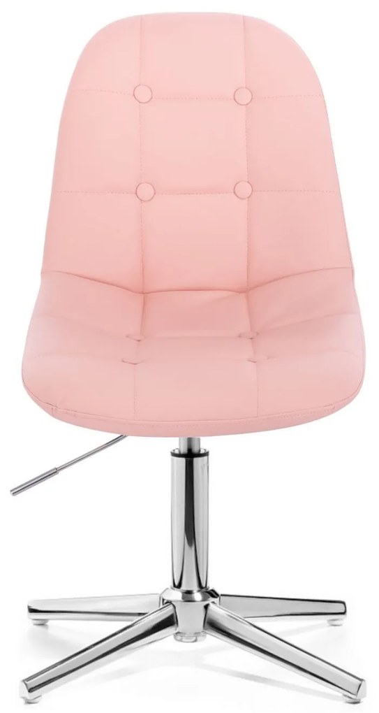 LuxuryForm DESIGN Stolička SAMSON na striebornom kríži - ružová