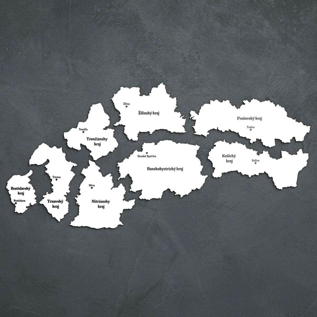 DUBLEZ | PUZZLE z dreva - Mapa krajov Slovenska