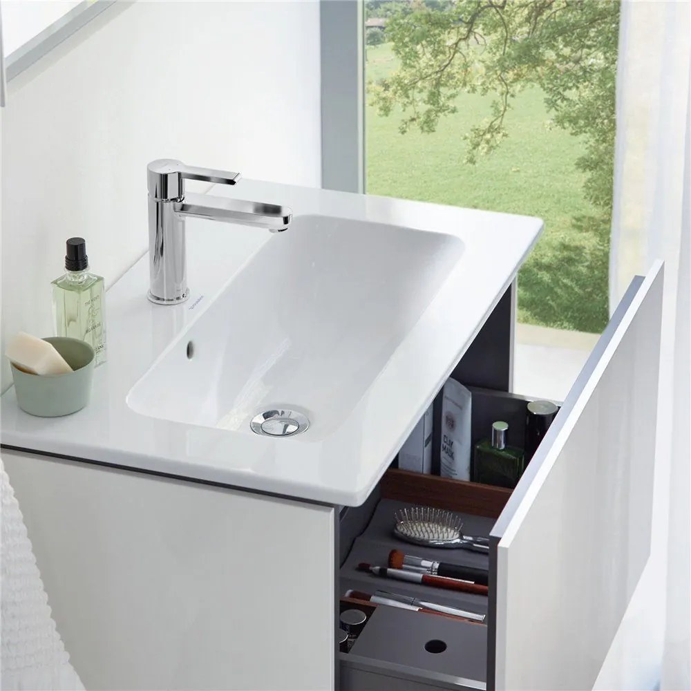 DURAVIT B.2 páková umývadlová batéria bez odtokovej súpravy, výška výtoku 107 mm, chróm, B21020002010