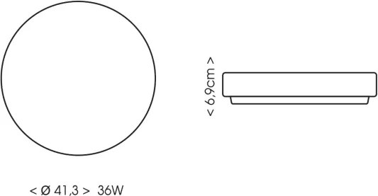 BRILAGI - LED Kúpeľňové stropné svietidlo ZENNA LED/36W/230V IP44 čierna + DO