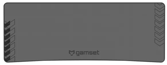 Herný stôl SNAKE s LED RGB podsvietením 100x60 cm čierna