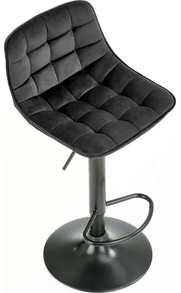 Barová stolička 106x43 cm čierna