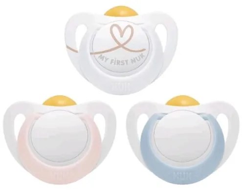 NUK Dojčenský latexový cumlík NUK Star 0-6 m srdce