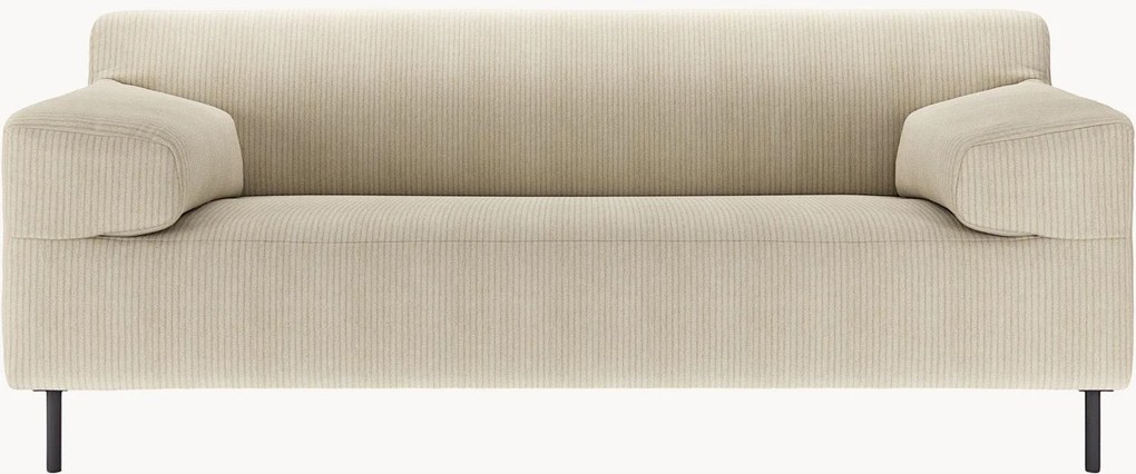 Menčestrová pohovka freistil180 (2-miestna), prírodná sivá/čierna, Š 182 cm