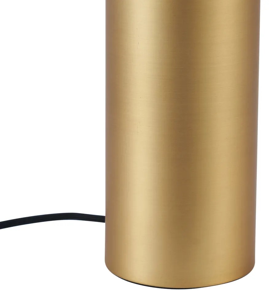 Moderná stolná lampa mosadzná 24 cm - Cylinder