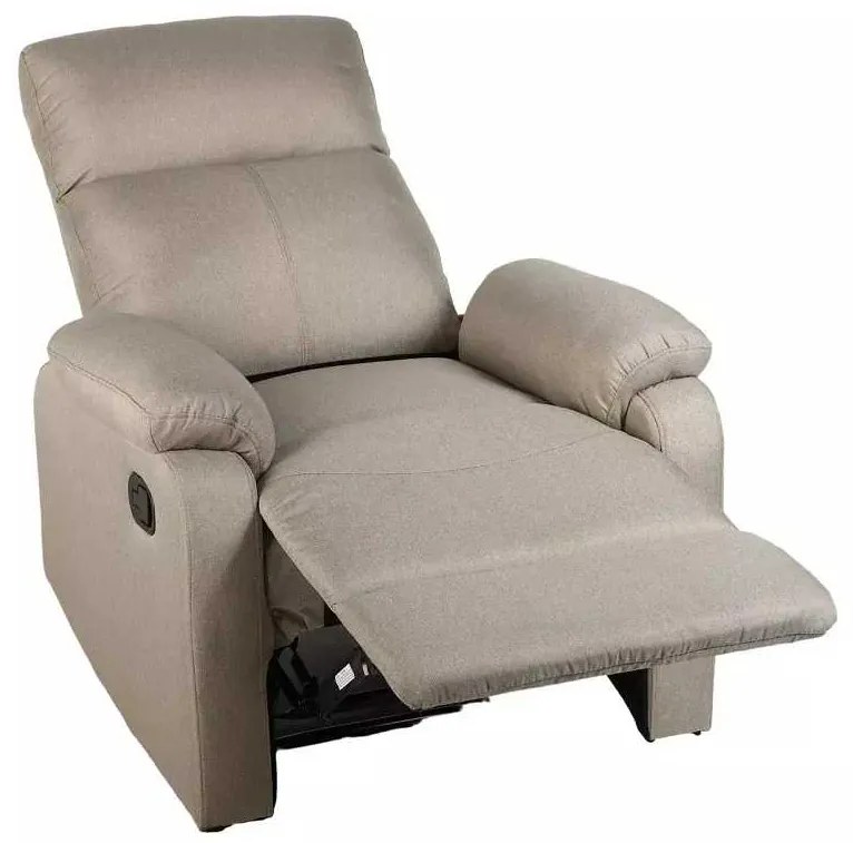 LuxuryForm DESIGN Televízne kreslo CARLOS s polohovaním - béžové