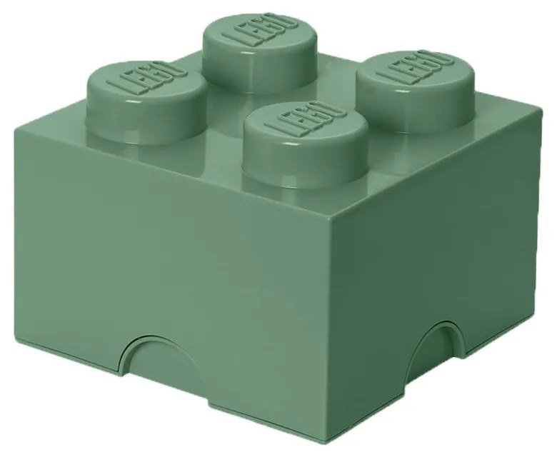 Zelený úložný box štvorec LEGO®