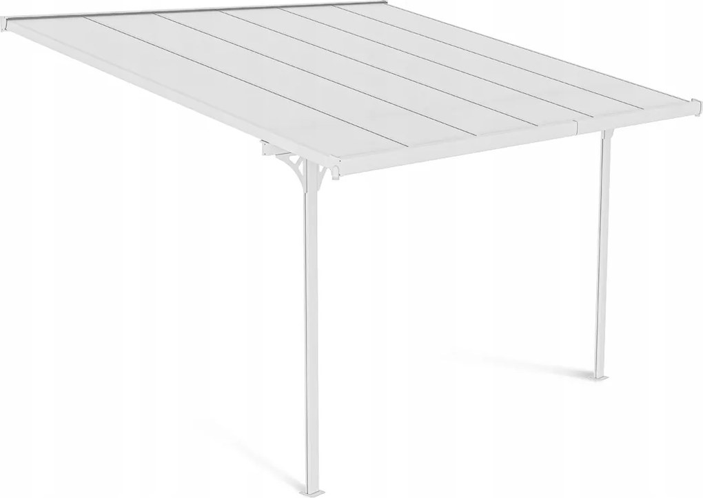 Záhradný prístrešok Altánok Atlanta 375x305 cm Polykarbonát na stenu Garážový