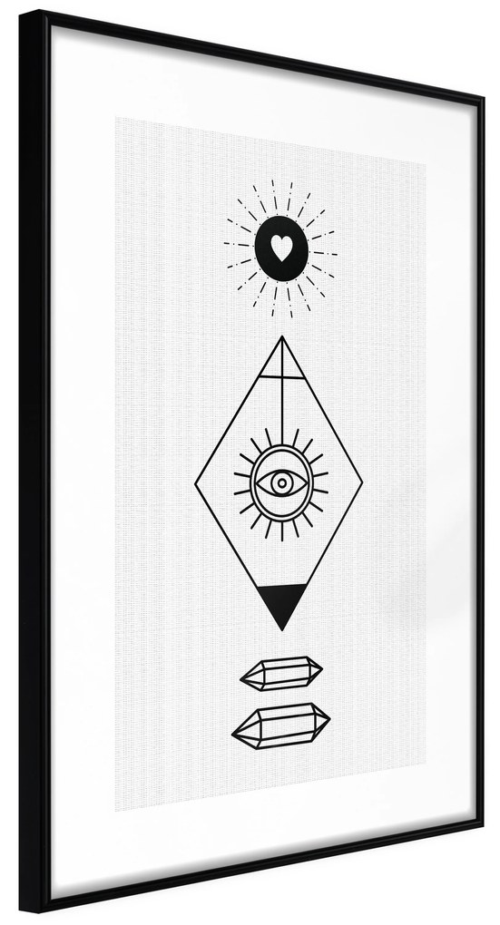 Artgeist Plagát - Symbols [Poster] Veľkosť: 20x30, Verzia: Čierny rám