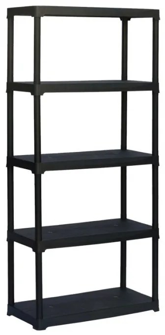 Plastový regál TEMPO 1+1 ZADARMO, 1760 x 800 x 400 mm, 5 políc