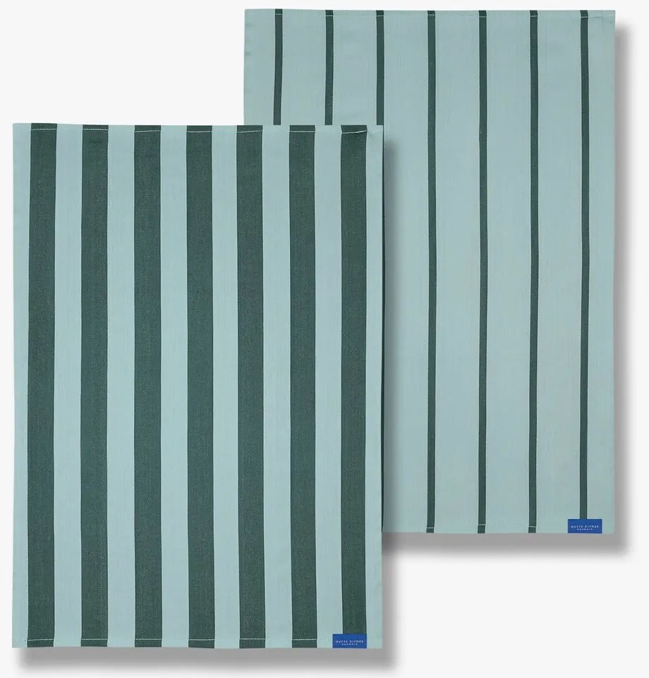 Bavlnené utierky v súprave 2 ks 50x70 cm Stripes – Mette Ditmer Denmark