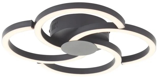 Brilliant - LED Stropné svietidlo FICO LED/22W/230V pr. 34 cm čierna