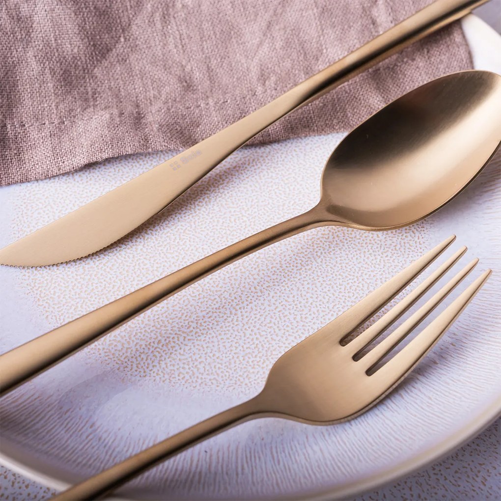 Príborový set 16 ks – Vivo PVD Champagne matný - 140301