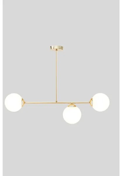 Luster na tyči FIRA 3xE27/60W/230V zlatá