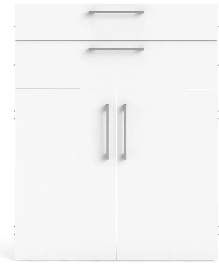 Biely komponent pre modulárny policový systém 84x105 cm Prima – Tvilum