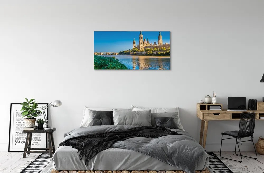 Obraz na plátne Španielsko Katedrála rieky 140x70 cm