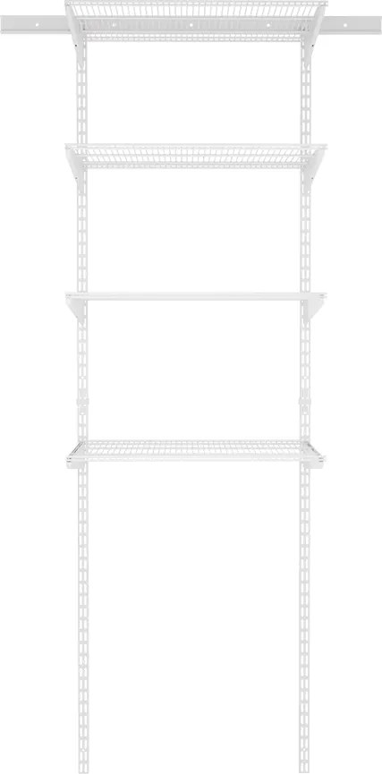 Nástenný regál do práčovne 200x60x40 cm TOPTRACK