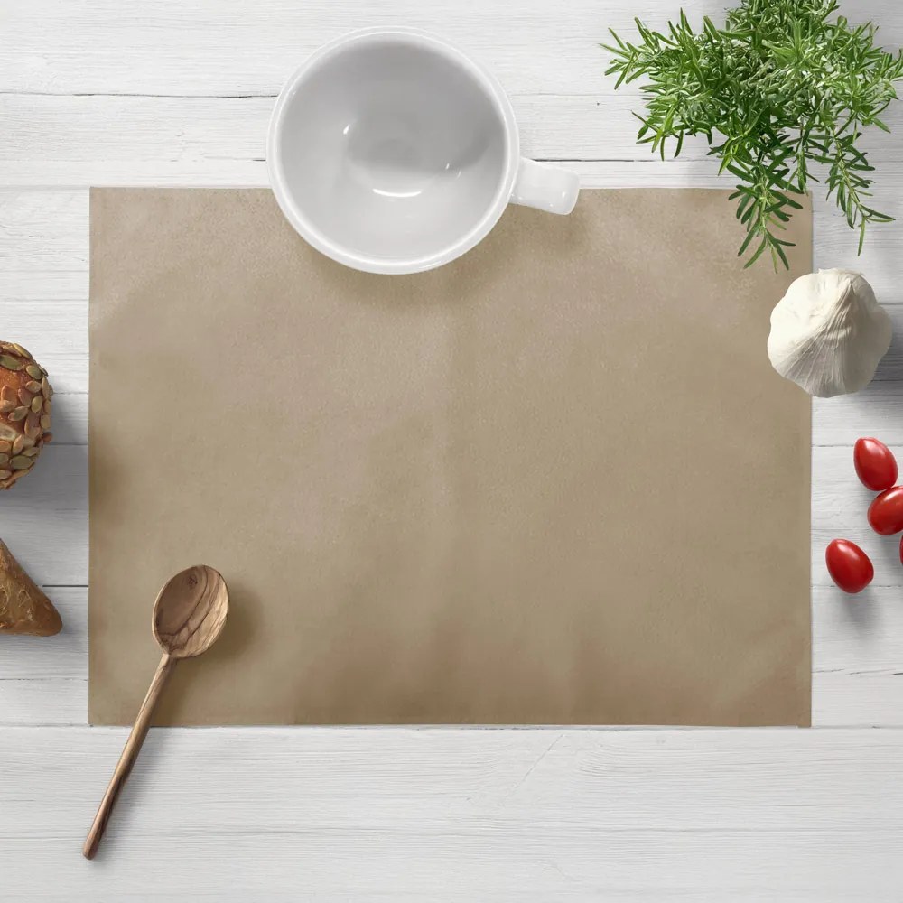 Biante Zamatové prestieranie na stôl Velvet Prémium SVP-026 Kávovo béžové 30x40 cm