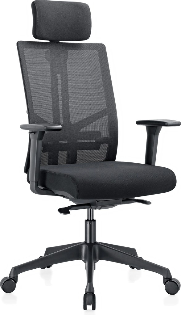 Kancelárska stolička WATT, čierna