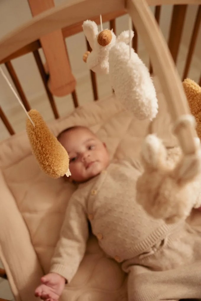 Hudobný kolotoč drevený Newborn Naturals