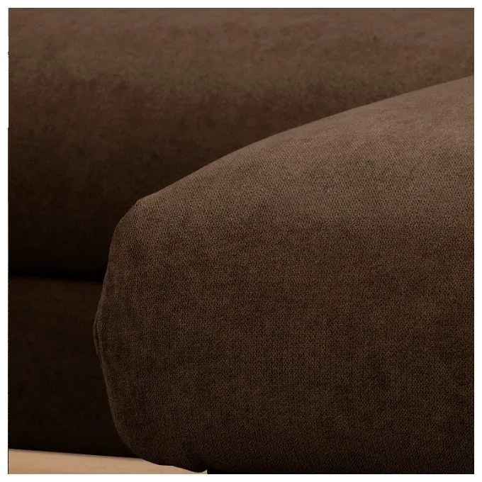 Tmavohnedá rohová pohovka (pravý roh) Beata - Ropez