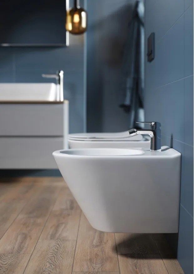 Cersanit City Oval, závesný bidet 52x37cm, biela, K35-043