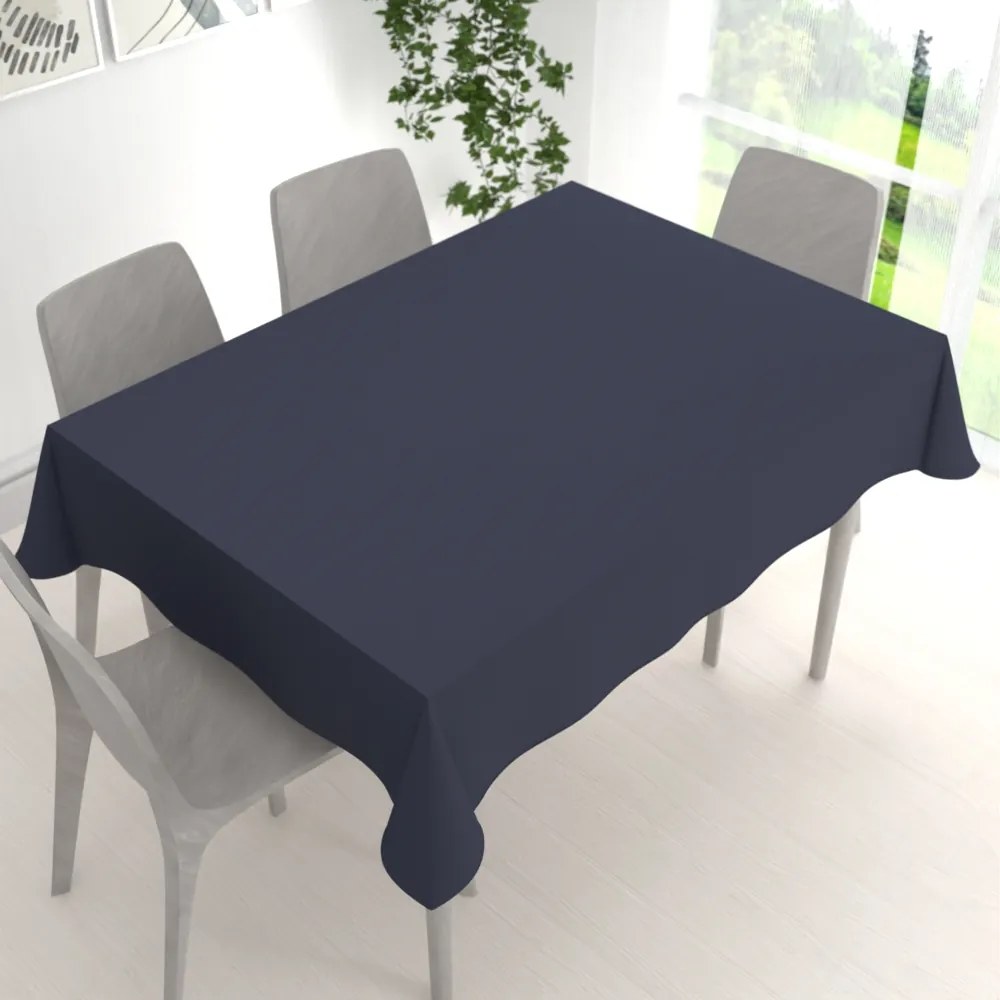 Biante Dekoračný obdĺžnikový obrus Rongo RG-066 Tmavo sivý 120x180 cm
