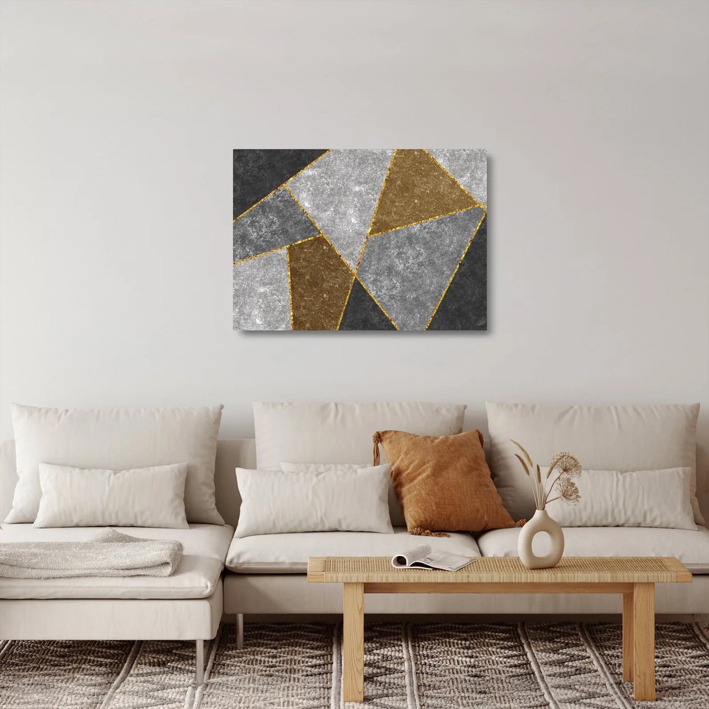 Sklenený obraz - Imitácia materiálov (70x50 cm)