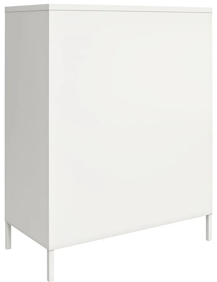 Biela kovová skrinka 40x102x80 cm Mission District – Støraa
