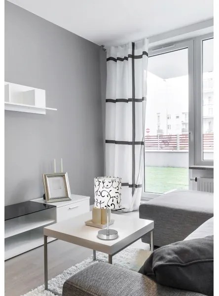 Stolná lampa EMILY 1xE14/40W/230V biela/lesklý chróm