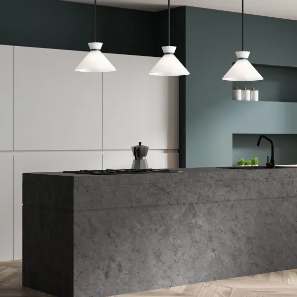 Alora Mood ALM-HALSTON-P-M-BK - Luster na tyči HALSTON 1xE27/60W/230V čierna