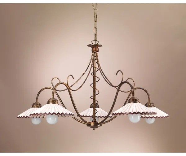 ONLI - Luster na reťazi ROSINA 5xE14/6W/230V