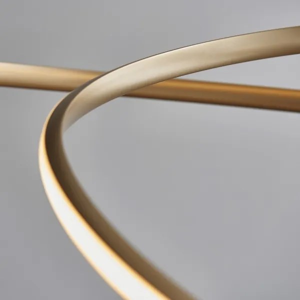 Endon 97639 - LED stmievateľný luster na lanku TWIRL LED/88W/230V 3000K zlatý