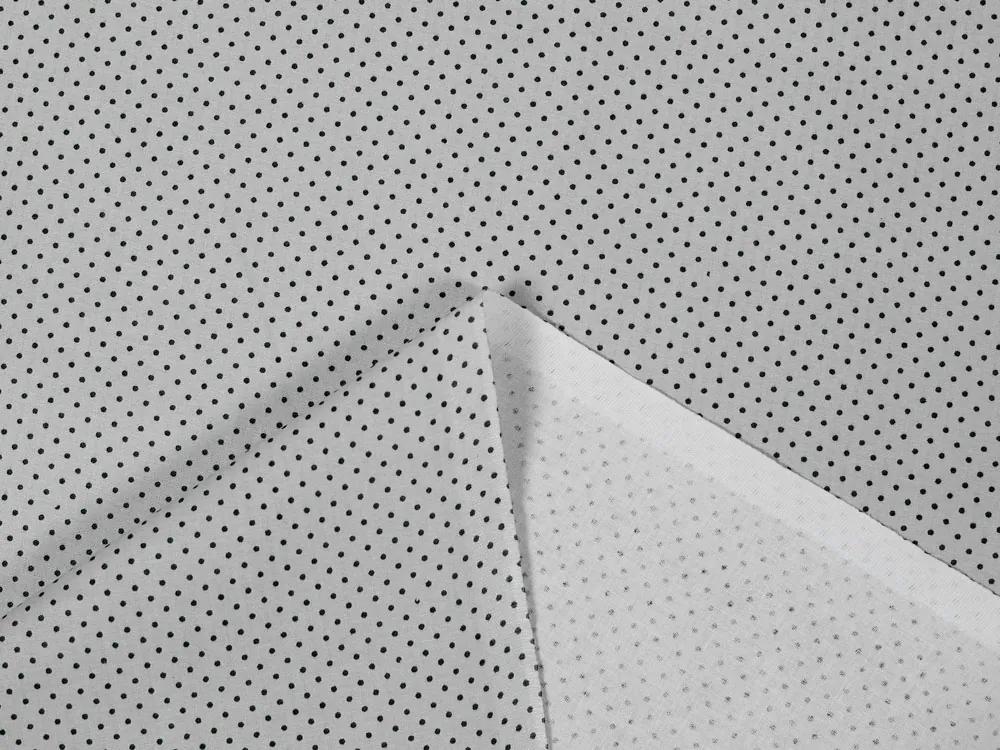 Biante Bavlnený záves Sandra SA-312 Sivé bodky na svetlo sivom 150x150 cm