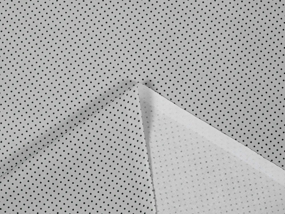 Biante Bavlnený záves Sandra SA-312 Sivé bodky na svetlo sivom 150x240 cm