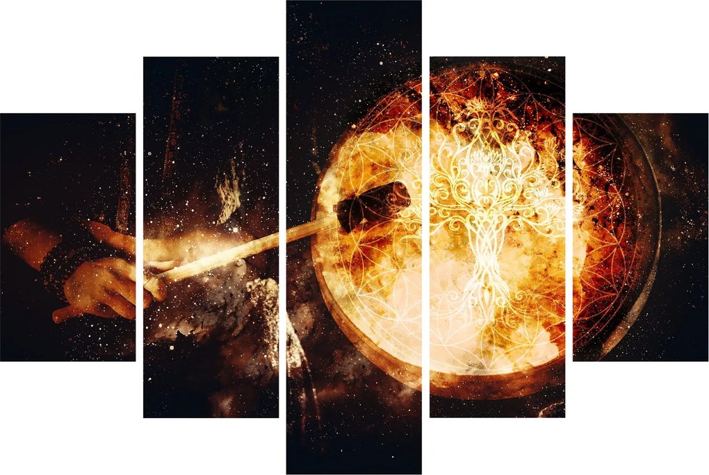 Obraz - Šamanská bubon (150x105 cm)