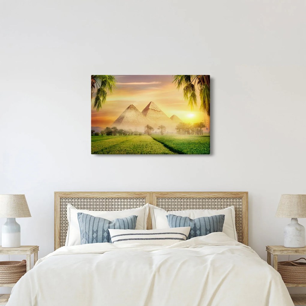 Obraz - Pyramídy (90x60 cm)