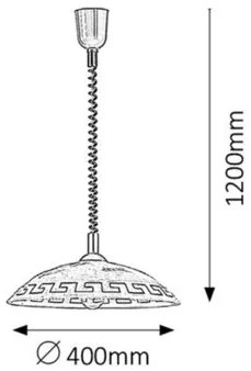 Rabalux ETRUSCO závesné svietidlo 7640