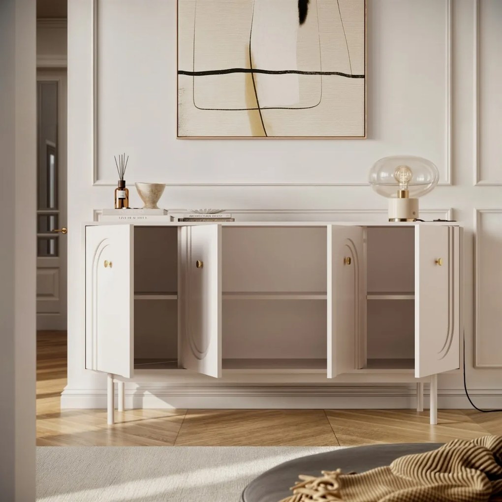 ŠTVORDVEROVÁ KOMODA THERESE KAŠMÍR 154 cm