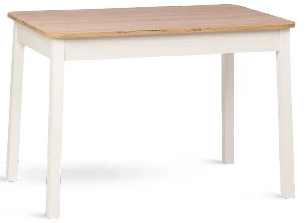 STIMA Stôl KONY Vyberte odtieň ->: Dub Wotan, Vybetre odtieň podnože ->: Biela, Vyberte rozmer ->: 110 x 70 cm