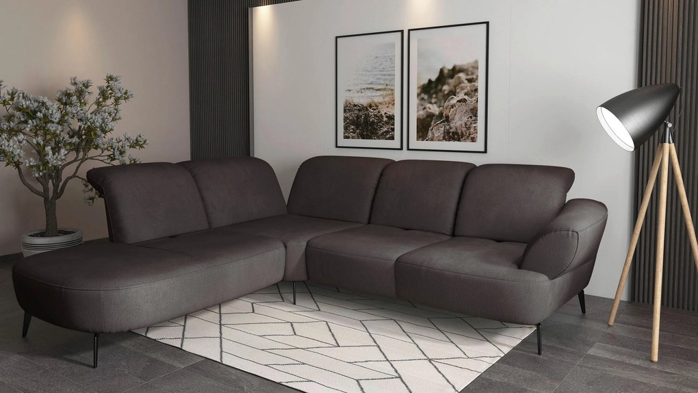 XXXLutz ROHOVÁ SEDAČKA, textil, grafitová Sit & More - Sedačky - 00014401321Q