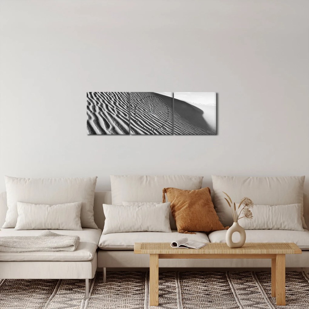 Obraz - Piesočná duna (s hodinami) (90x30 cm)