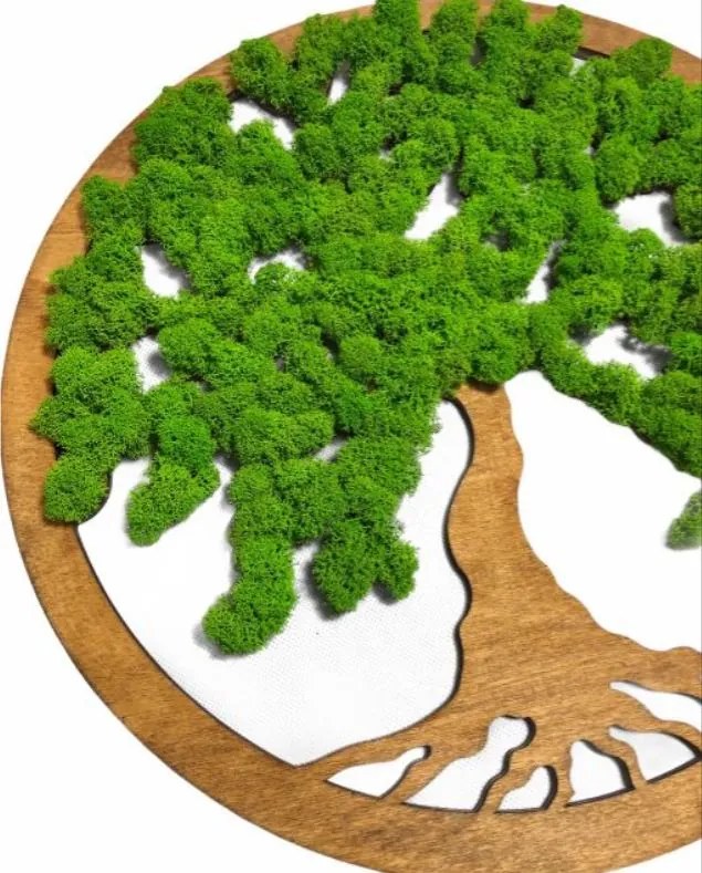 Strom na stenu z machu Tinker 60 cm