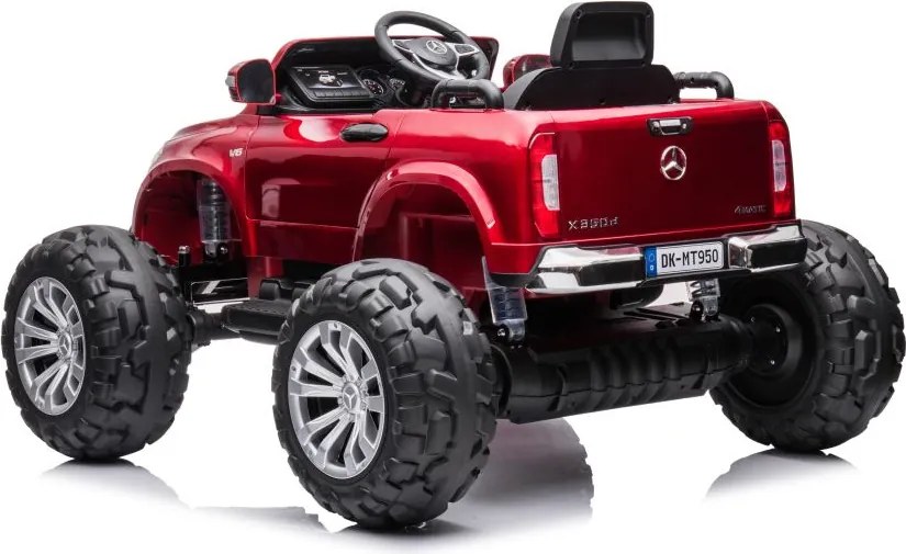 LEAN CARS Autobatérie Mercedes DK-MT950 4x4 Červená farba
