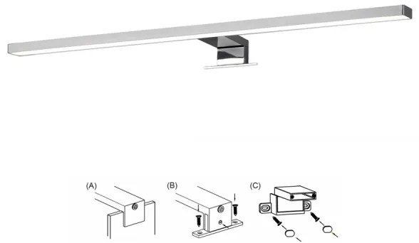 Top Light GILA LED XL - LED Kúpeľňové osvetlenie zrkadla LED/8W/230V IP44
