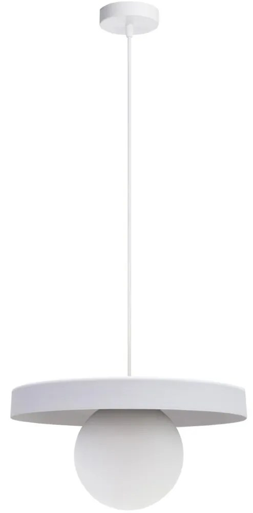 Luster na lanku LOME 1xE27/60W/230V biela